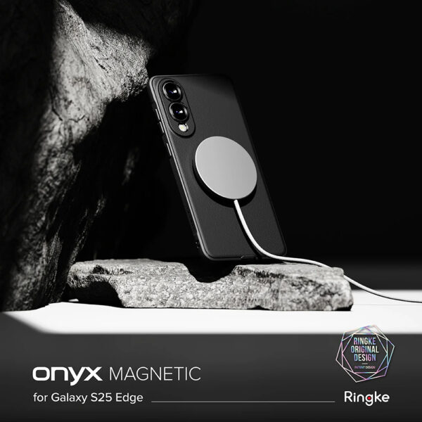 Husa Samsung Galaxy S25 Edge Ringke Onyx MagSafe, negru - imagine 3