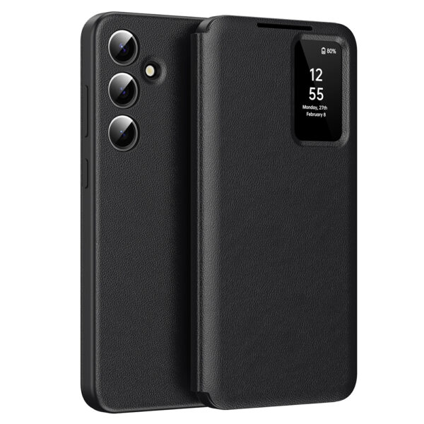 Husa tip carte Samsung Galaxy A56 5G SmartView Series, negru