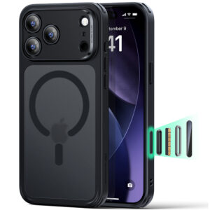 Husa iPhone 17 Pro Max ESR Classic Hybrid HaloLock, negru frost