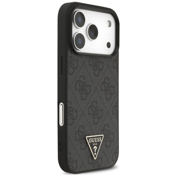 Husa originala Guess iPhone 17 Pro Hardcase 4G Triangle Logo MagSafe, negru, GUHMP17LP4TSDPPSK - imagine 2