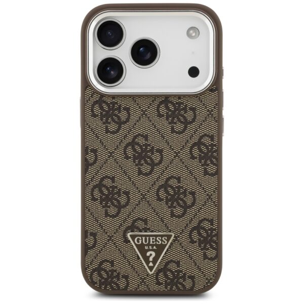 Husa originala Guess iPhone 17 Pro Hardcase 4G Triangle Logo MagSafe, maro, GUHMP17LP4TSRCMW