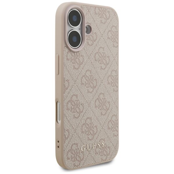 Husa originala Guess iPhone 17 Hardcase 4G Classic, roz, GUHCP17SG4GFPI - imagine 4