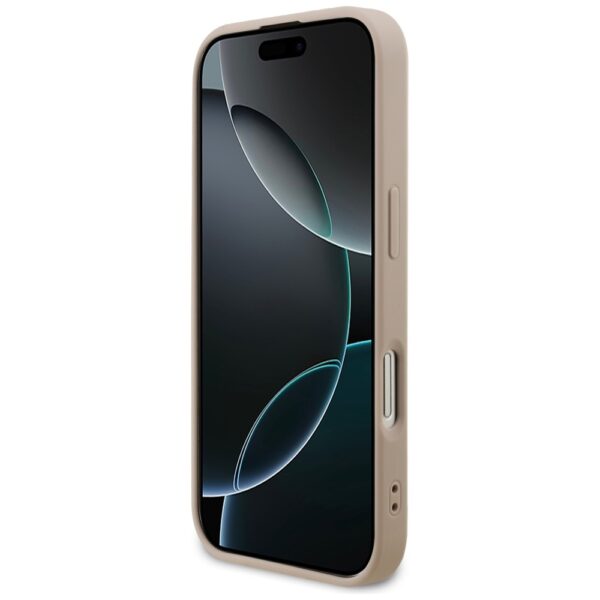 Husa originala Guess iPhone 17 Hardcase 4G Classic, roz, GUHCP17SG4GFPI - imagine 2