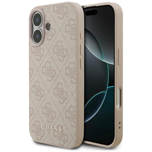 Husa originala Guess iPhone 17 Hardcase 4G Classic, roz, GUHCP17SG4GFPI