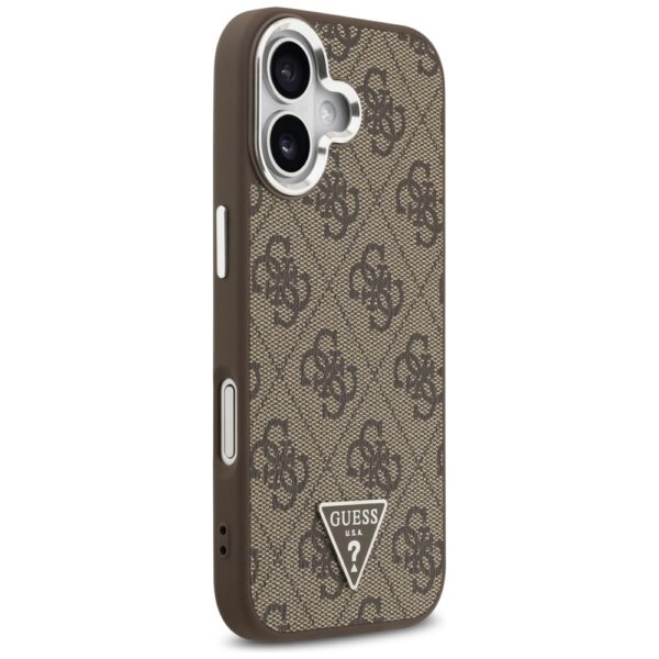 Husa originala Guess iPhone 17 Hardcase 4G Triangle Logo MagSafe, maro, GUHMP17SP4TSRCMW