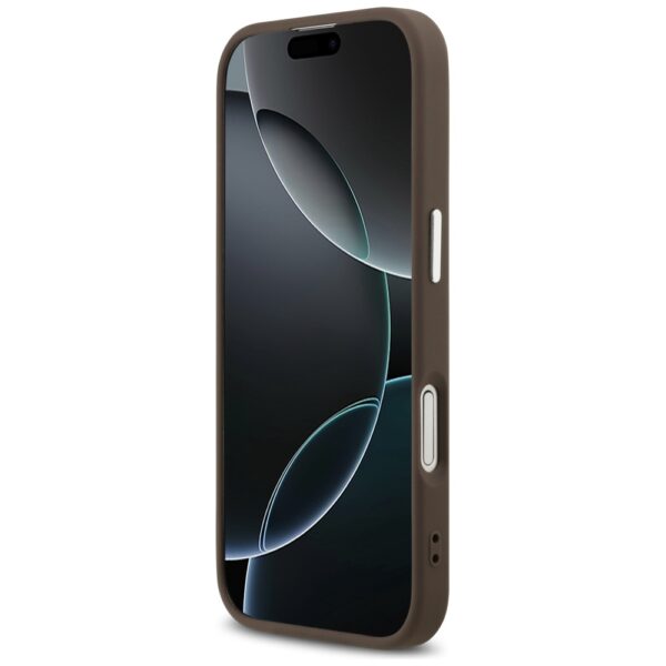 Husa originala Guess iPhone 17 Hardcase 4G Triangle Logo MagSafe, maro, GUHMP17SP4TSRCMW - imagine 3