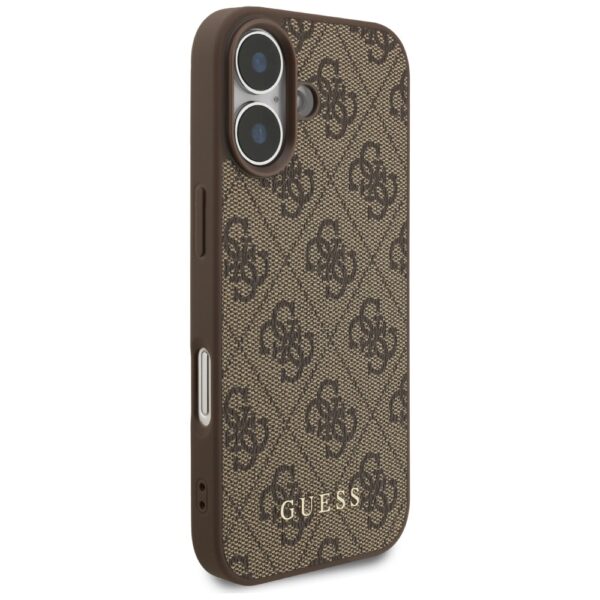 Husa originala Guess iPhone 17 Hardcase 4G Classic, maro, GUHCP17SG4GFBR - imagine 5