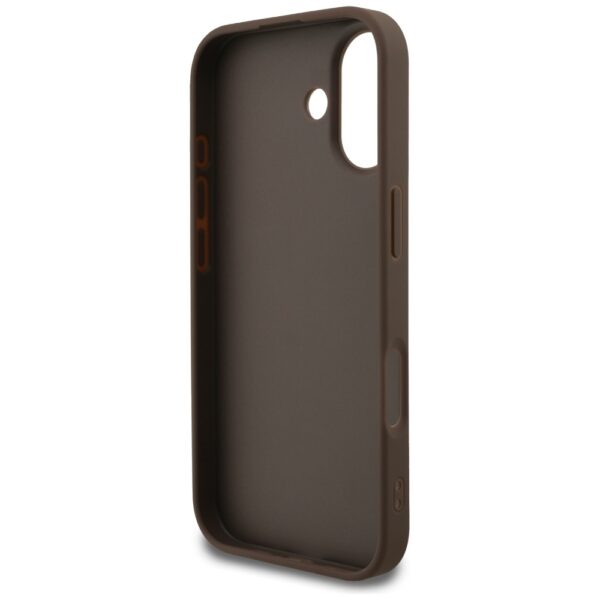 Husa originala Guess iPhone 17 Hardcase 4G Classic, maro, GUHCP17SG4GFBR - imagine 4