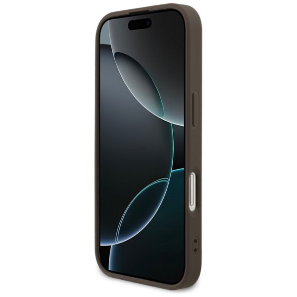 Husa originala Guess iPhone 17 Hardcase 4G Classic, maro, GUHCP17SG4GFBR - imagine 3
