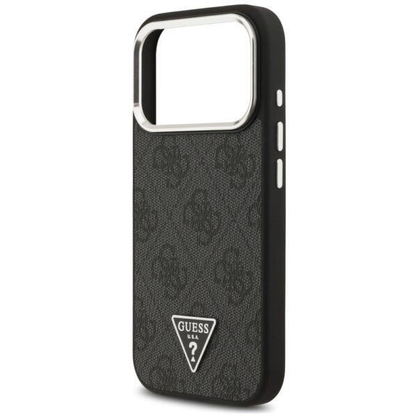Husa originala Guess iPhone 17 Pro Hardcase 4G Triangle Logo MagSafe, negru, GUHMP17LP4TSRCMK - imagine 4