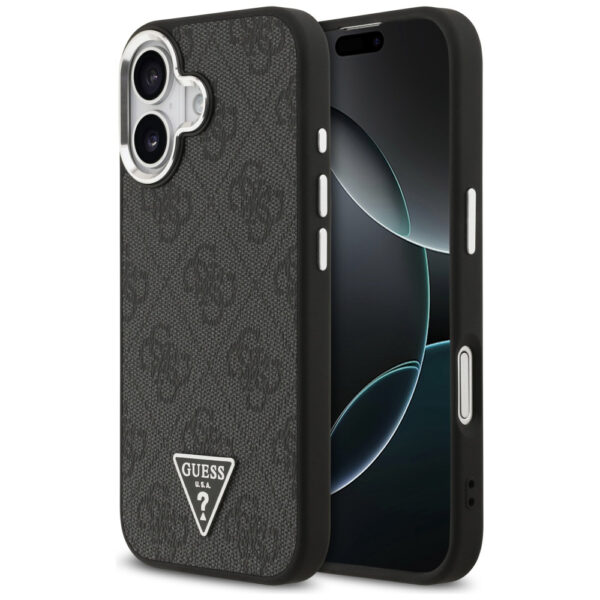Husa originala Guess iPhone 17 Hardcase 4G Triangle Logo MagSafe, negru, GUHMP17SP4TSRCMK
