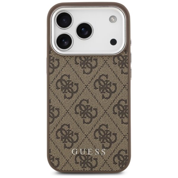 Husa originala Guess iPhone 17 Pro Hardcase 4G Classic Logo MagSafe, maro, GUHMP17LP4GSSMCW