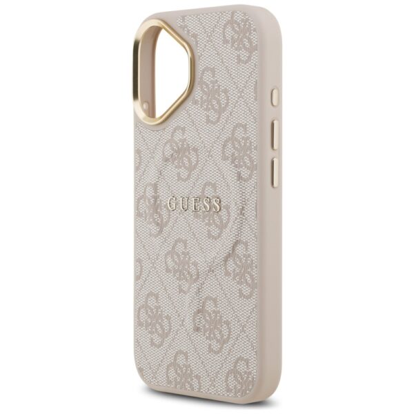 Husa originala Guess iPhone 17 Hardcase 4G Classic MagSafe, roz, GUHMP17SP4MSEGCP - imagine 4
