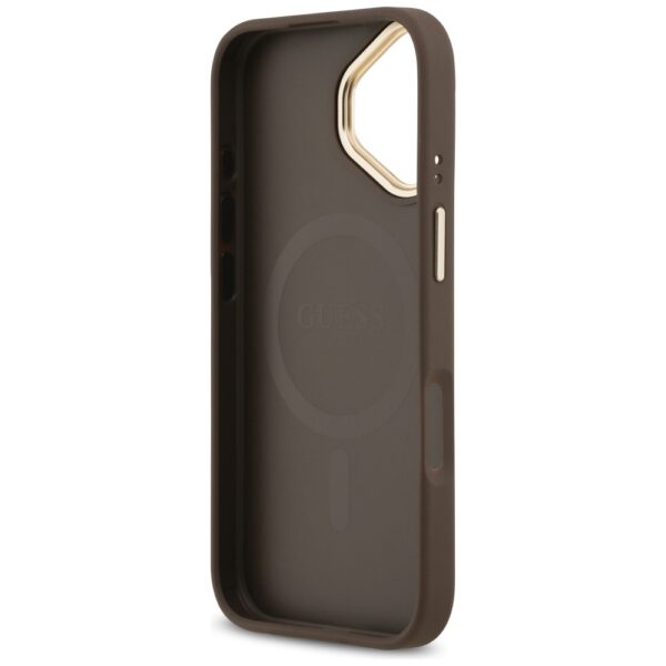 Husa originala Guess iPhone 17 Hardcase 4G Classic MagSafe, maro, GUHMP17SP4MSEGCW - imagine 2