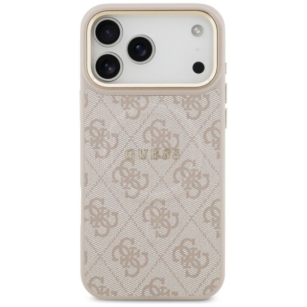 Husa originala Guess iPhone 17 Pro Hardcase 4G Classic MagSafe, roz, GUHMP17LP4MSEGCP - imagine 2