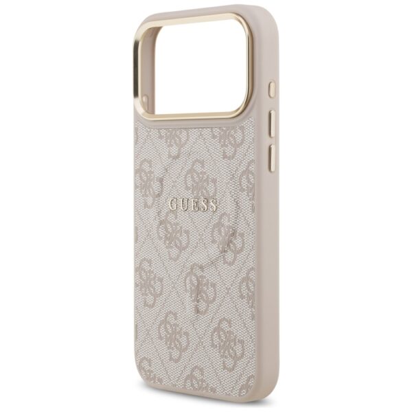 Husa originala Guess iPhone 17 Pro Hardcase 4G Classic MagSafe, roz, GUHMP17LP4MSEGCP - imagine 4