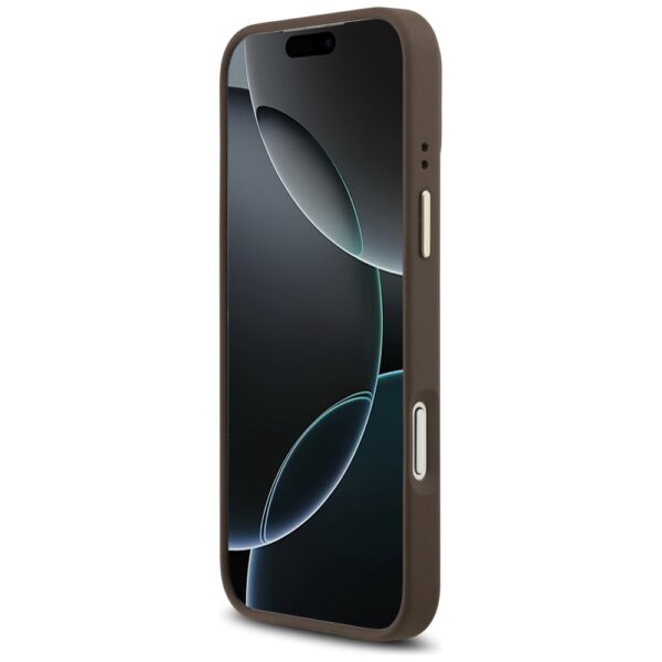 Husa originala Guess iPhone 17 Pro Hardcase 4G Classic MagSafe, maro, GUHMP17LP4MSEGCW - imagine 3