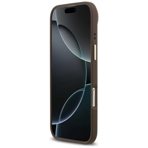 Husa originala Guess iPhone 17 Air Hardcase 4G Classic MagSafe, maro, GUHMP17MP4MSEGCW - imagine 4