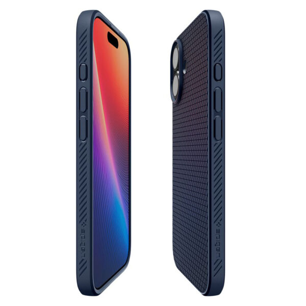Husa iPhone 17 Spigen Liquid Air, bleumarin - imagine 3