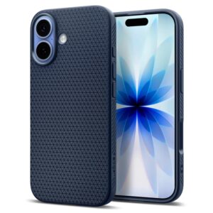 Husa iPhone 17 Spigen Liquid Air, bleumarin
