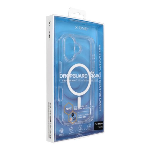 Husă X-ONE Endura Clear Case (compatibilă cu MagSafe) – pentru Apple iPhone 17, transparentă - imagine 3