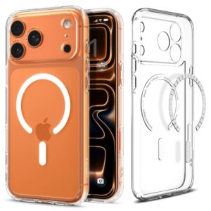 Husa iPhone 17 Pro Spigen Ultra Hybrid MagSafe, transparenta