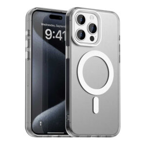 Husa iPhone 15 Pro Techsuit CandyCase MagSafe, alb