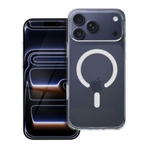 Husă pentru iPhone 17 Pro Max Forcell F-Protect Clear Hybrid Premium compatibilă cu MagSafe, transparentă 0INT