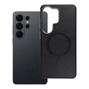 Husă pentru Samsung S26 Ultra Gentleman Mag Cover compatibilă cu MagSafe, neagră