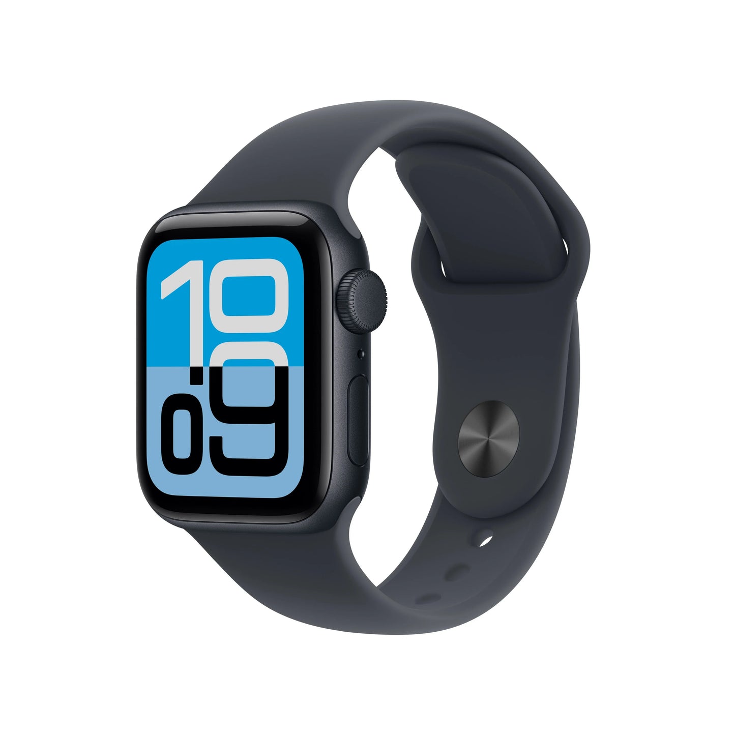 Apple Watch SE 3 (2025), GPS + CELLULAR, Carcasa Midnight Aluminium 44mm, Midnight Sport Band – M/L