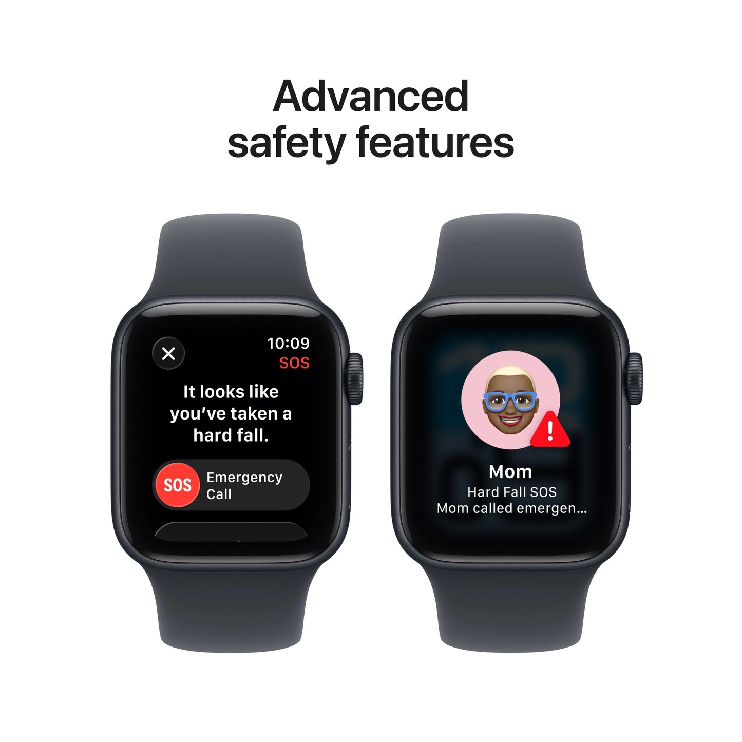 Apple Watch SE 3 (2025), GPS + CELLULAR, Carcasa Midnight Aluminium 44mm, Midnight Sport Band – M/L - imagine 5